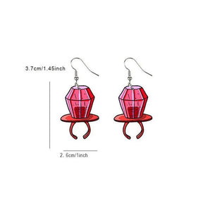 Cartoon Acrylic Drop Earrings- Buy 3 Get 3 Free - zuzumia