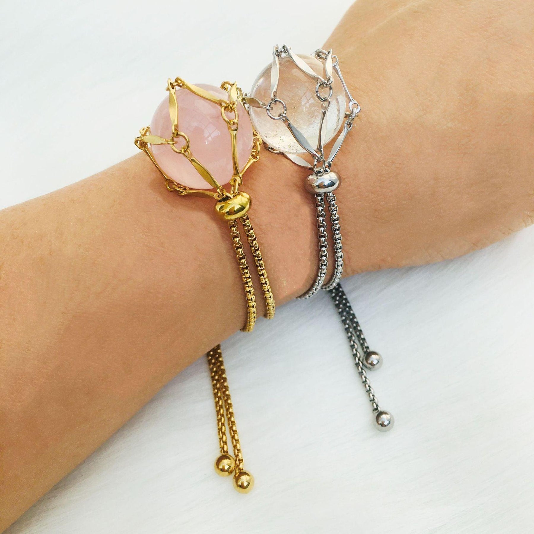 Crystal Stone Holder Bracelet - zuzumia