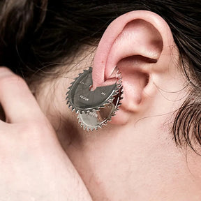 Circular Saw Blade Ear Cuff