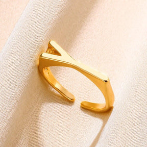 DIY Initial Letter Rings - zuzumia