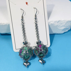 Crystal Pearl Holder Earrings - zuzumia