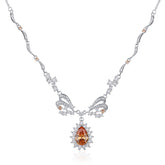 Orange Crush - Topaz Pendant Necklace