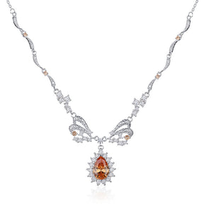 Orange Crush - Topaz Pendant Necklace