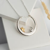 Sun&Moon Ring Holder Necklace