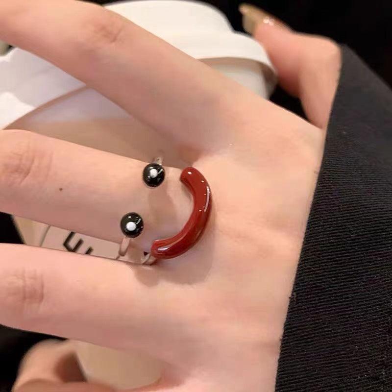 Double-layer Smiling Ring - zuzumia