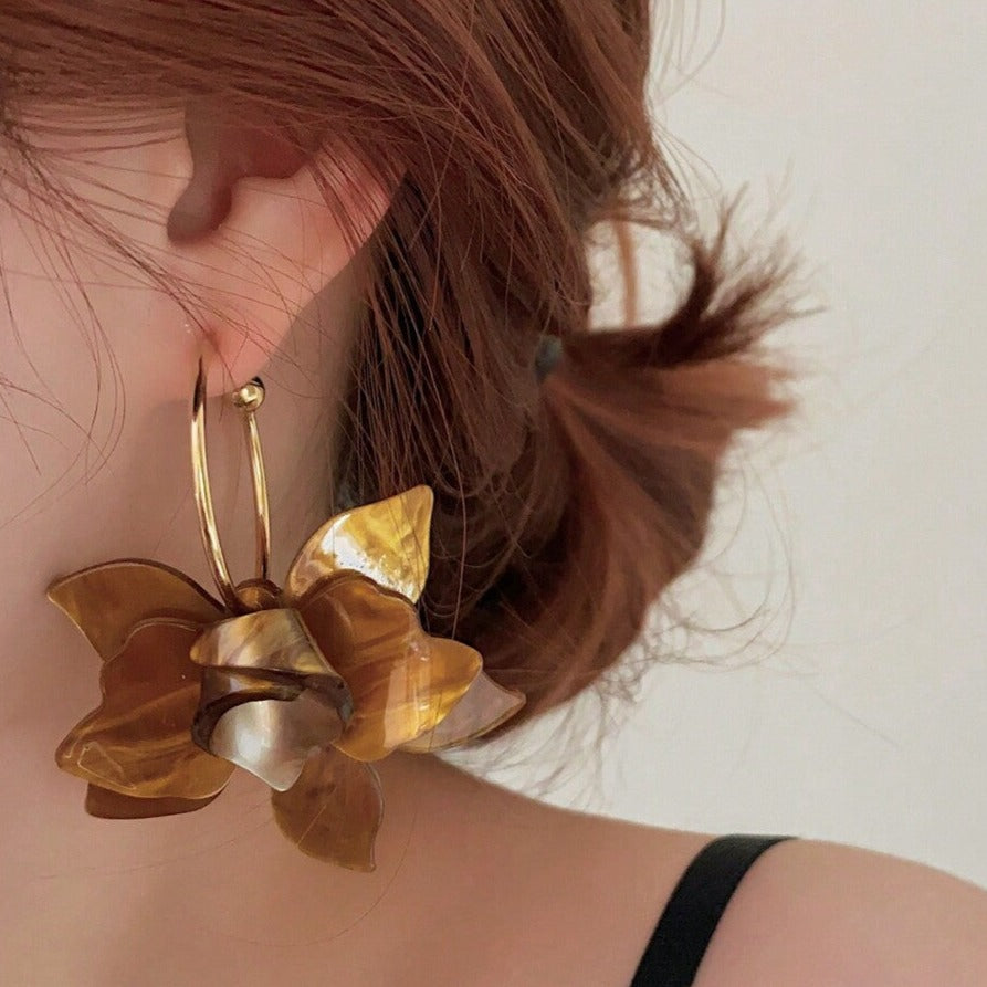 Retro Flower Earrings