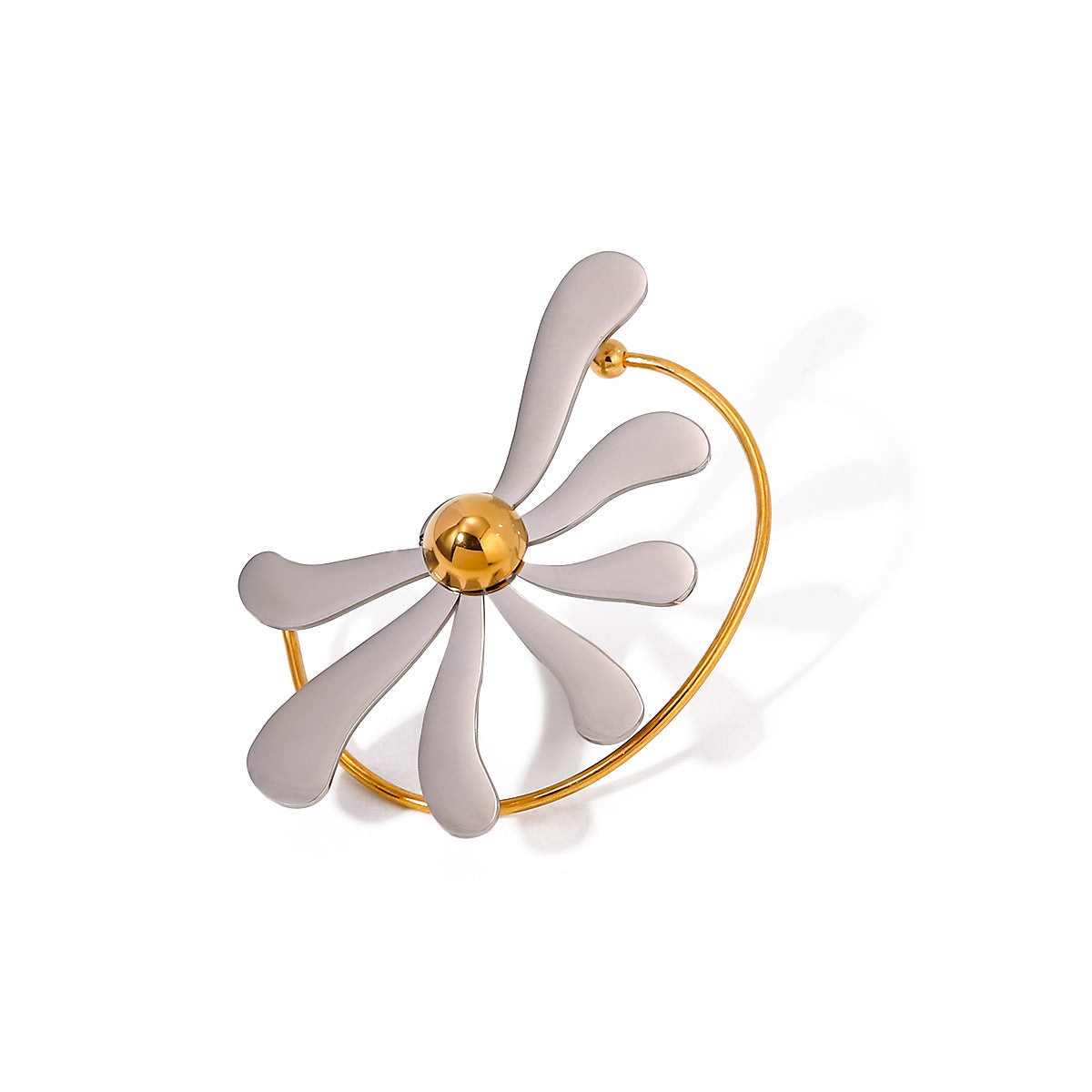 Daisy Flower Ear Cuff