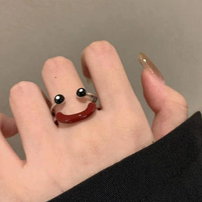 Double-layer Smiling Ring - zuzumia