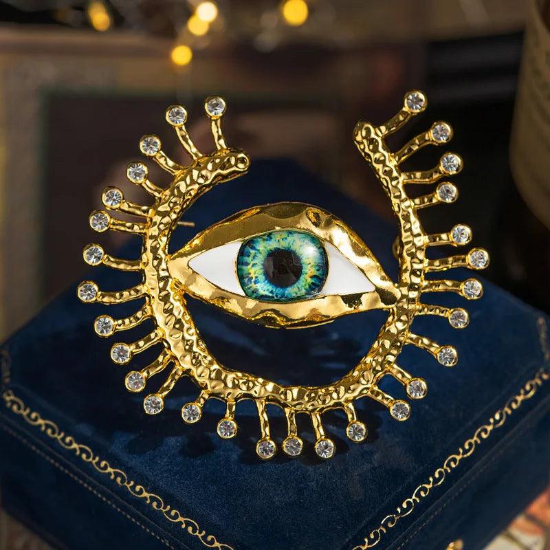 'I Am Watching You' Evil Eye Brooch - zuzumia