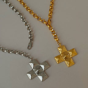 Vintage Cross Pendant Necklace