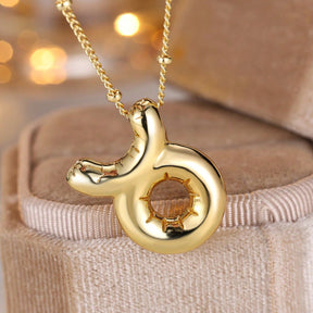 3D Balloon Zodiac Sign Necklace