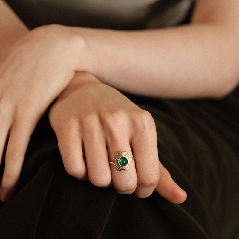 Handmade Vintage Agate Ring