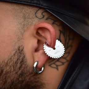 Circular Saw Blade Ear Cuff