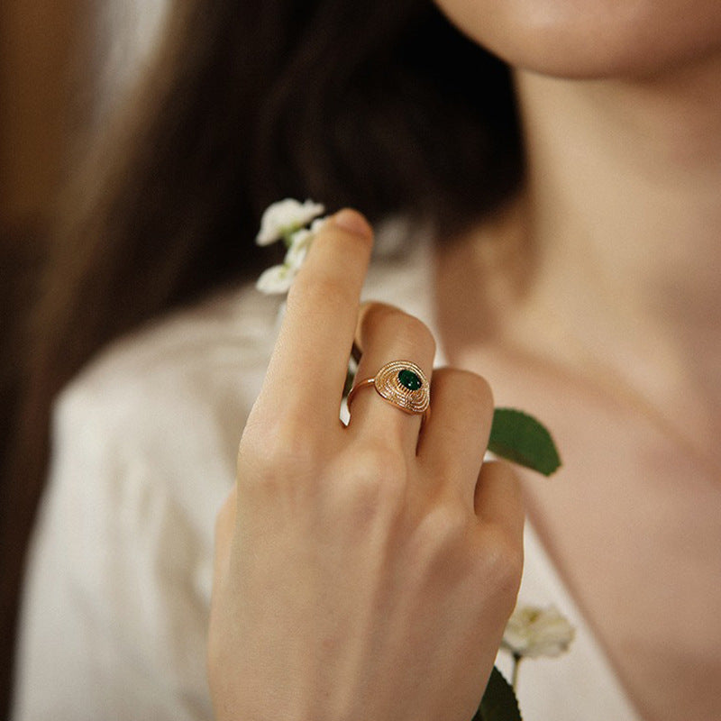 Handmade Vintage Agate Ring