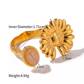 Natural Stone Opening Rings - zuzumia