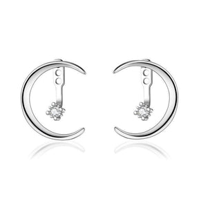 Multi-Wear Detachable Moon and Star Earrings - zuzumia