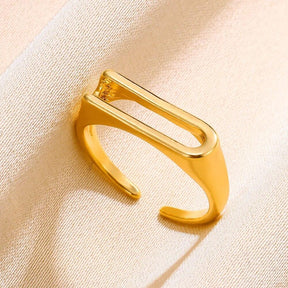 DIY Initial Letter Rings - zuzumia