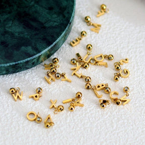 DIY Initial Letter & Number Charm Necklace - zuzumia