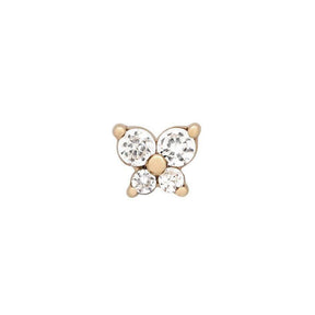 Birthstone Butterfly Single Stud - zuzumia