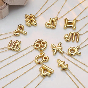 3D Balloon Zodiac Sign Necklace