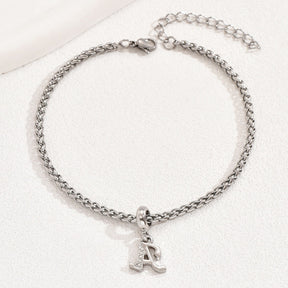 Initial Letter Beach Anklet