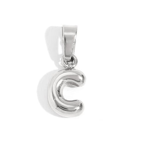 Mini 3D Bubble DIY 26 Initial Letter Charm - zuzumia