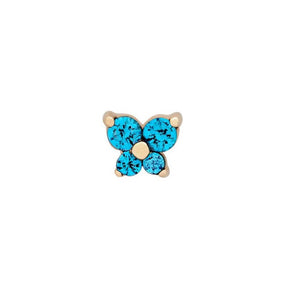 Birthstone Butterfly Single Stud - zuzumia