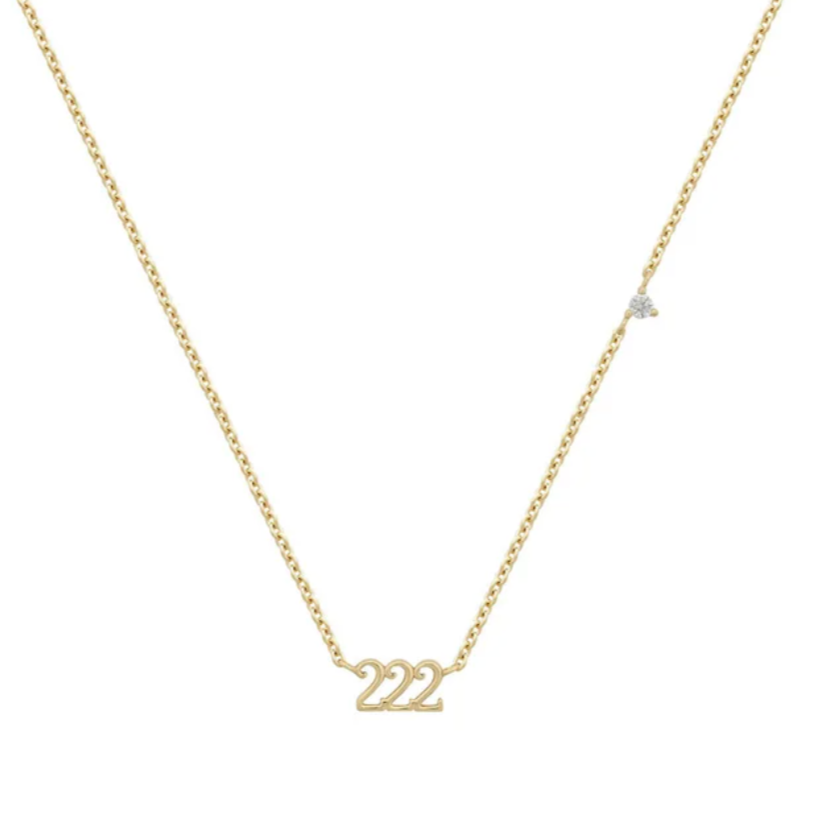 Dainty Angel Number Necklace