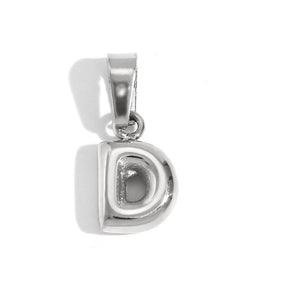 Mini 3D Bubble DIY 26 Initial Letter Charm - zuzumia