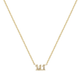 Dainty Angel Number Necklace