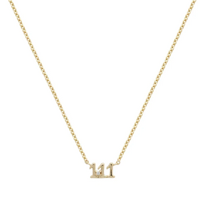 Dainty Angel Number Necklace