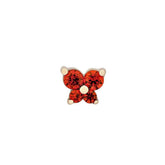 Birthstone Butterfly Single Stud - zuzumia