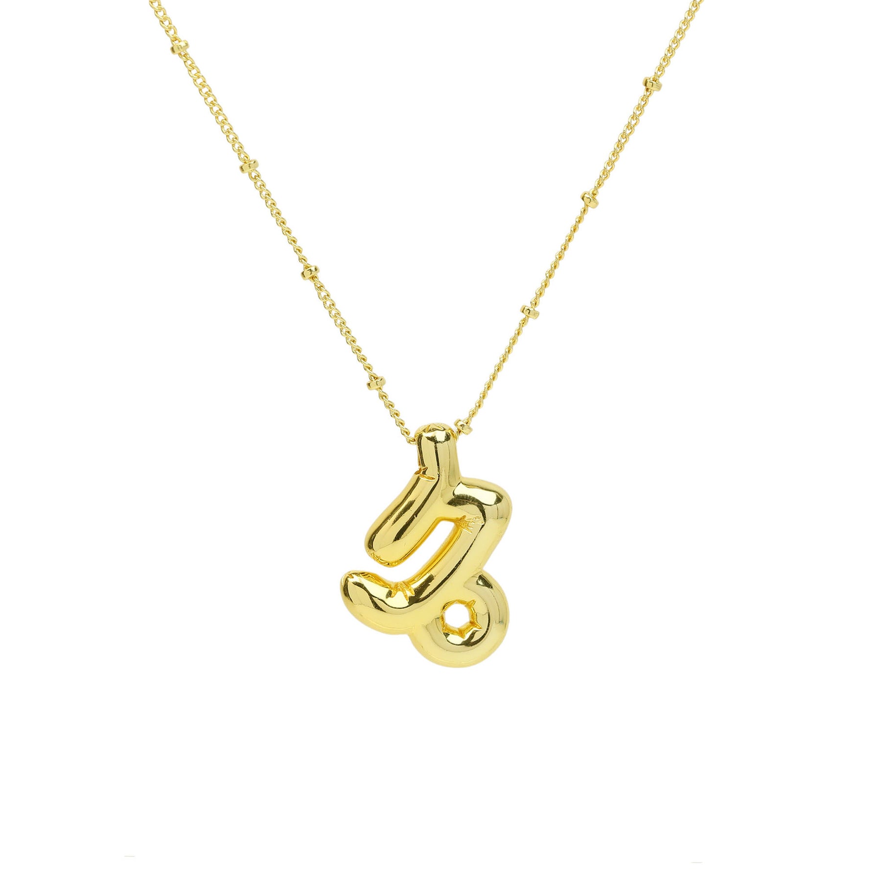 3D Balloon Zodiac Sign Necklace