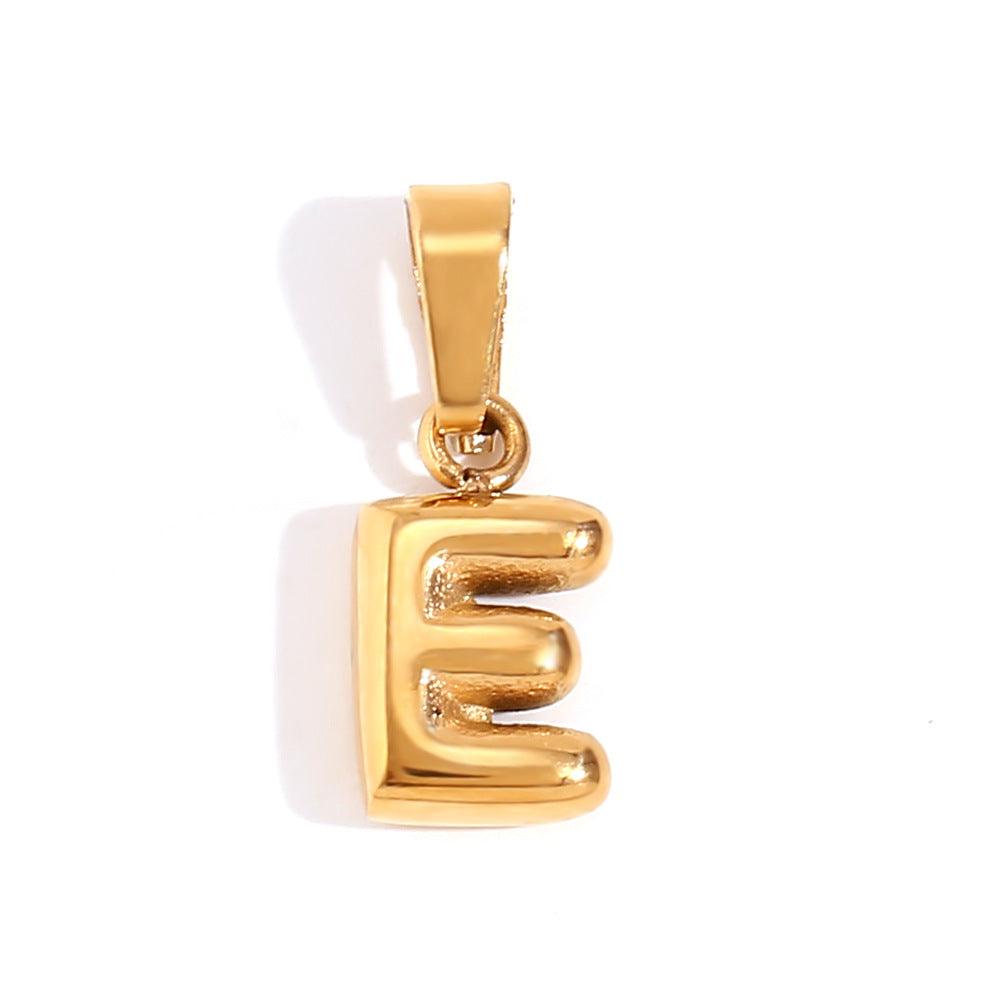 Mini 3D Bubble DIY 26 Initial Letter Charm - zuzumia