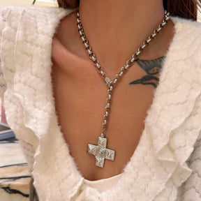 Vintage Cross Pendant Necklace