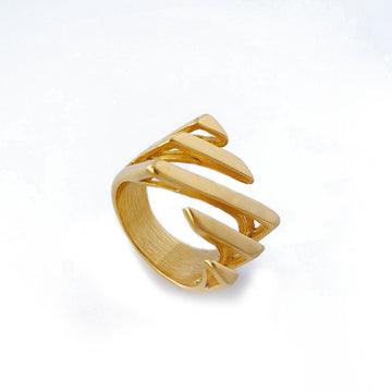 Layered Twill Ring - zuzumia