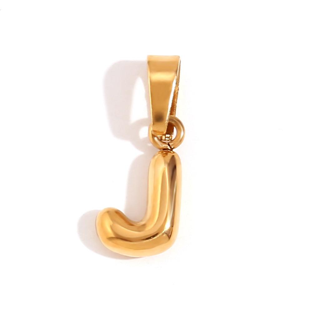 Mini 3D Bubble DIY 26 Initial Letter Charm - zuzumia