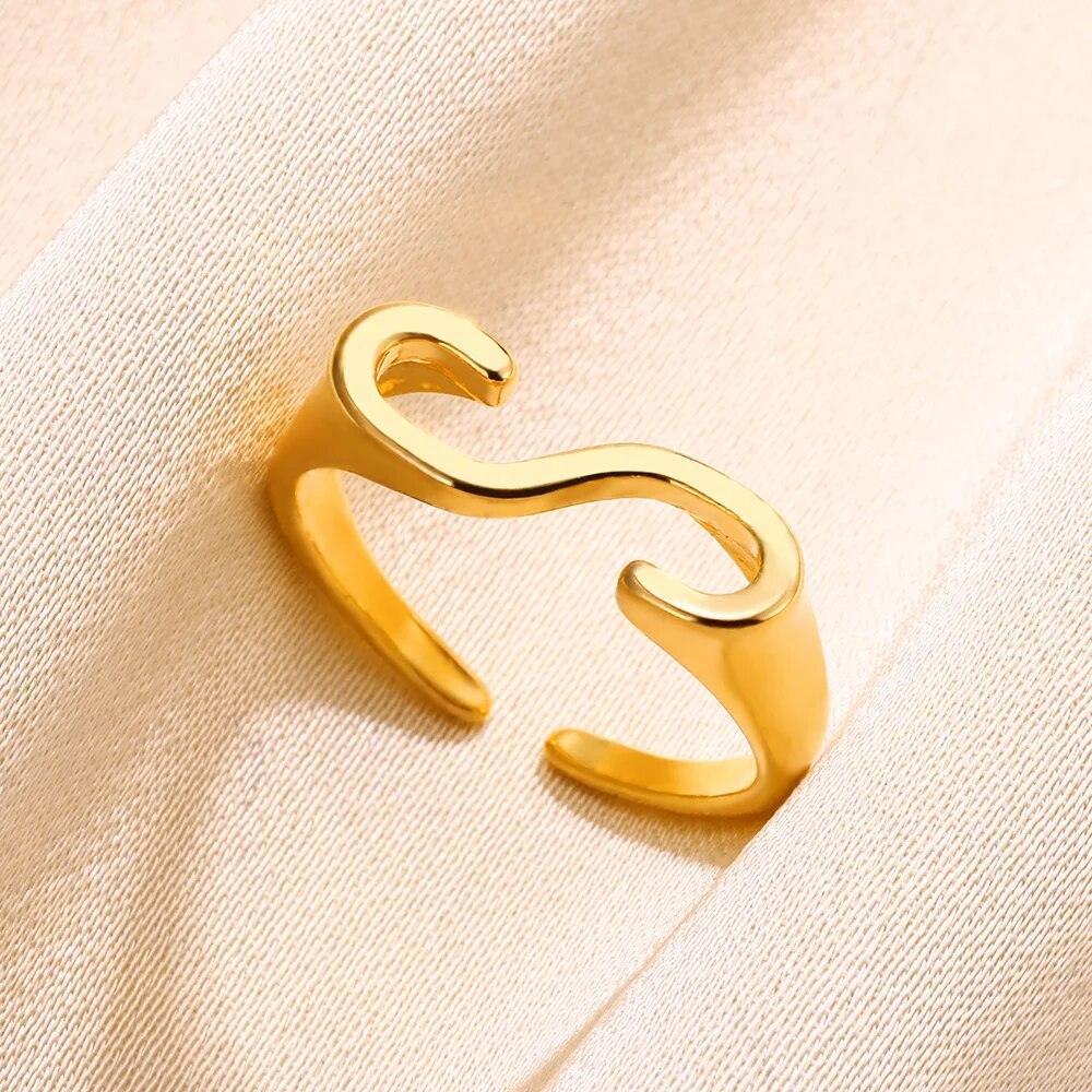 DIY Initial Letter Rings - zuzumia