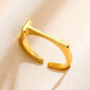 DIY Initial Letter Rings - zuzumia