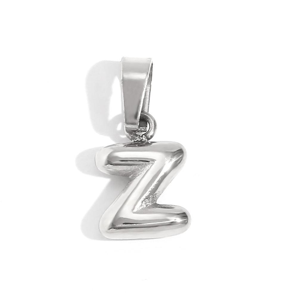 Mini 3D Bubble DIY 26 Initial Letter Charm - zuzumia