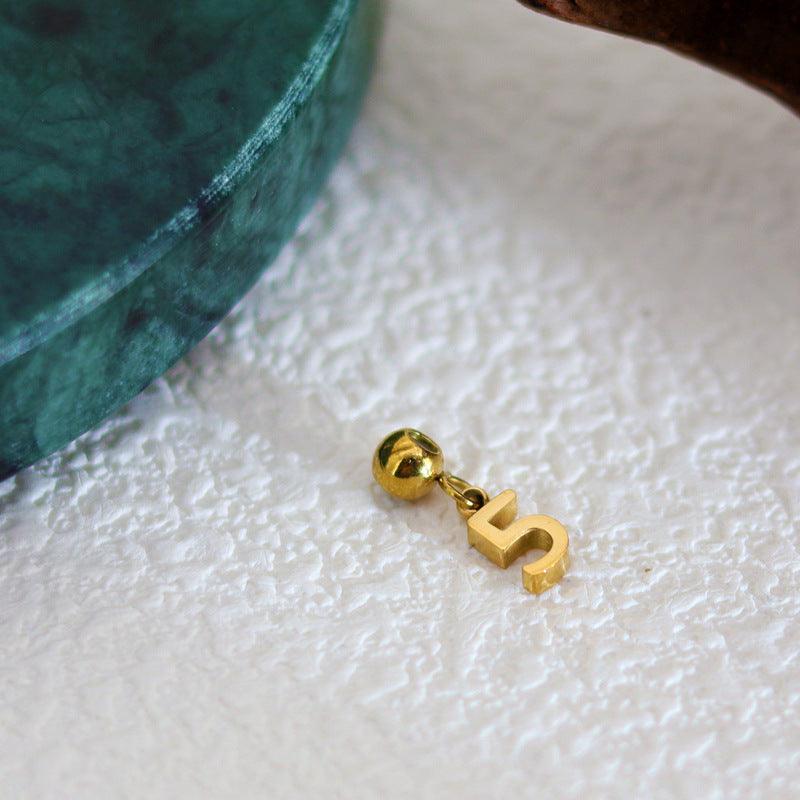 DIY Initial Letter & Number Charm Necklace - zuzumia