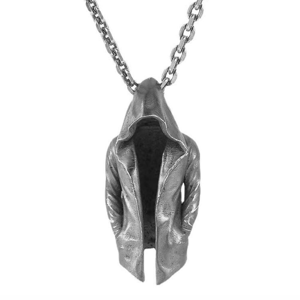 Dark Assassin Cloak Windbreaker Necklace - zuzumia