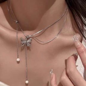 Long Tassel Butterfly Necklace - zuzumia