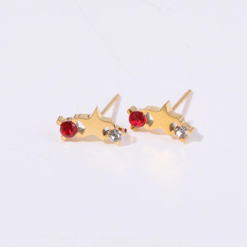 Zodiac Star Stud Earrings - zuzumia