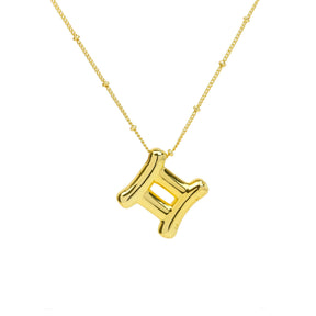 3D Balloon Zodiac Sign Necklace