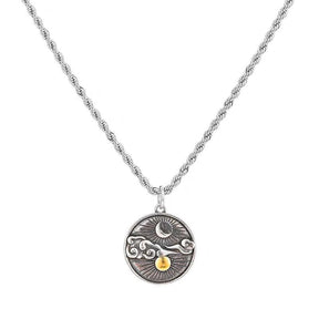 Sun And Moon Pendant Necklace - zuzumia