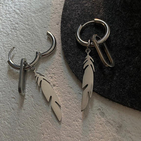 Feather Punk Earrings - zuzumia