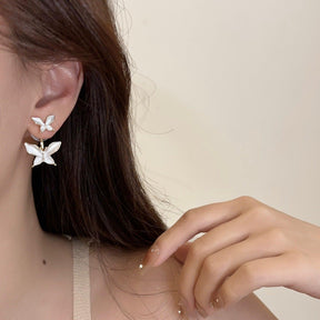 Double Butterfly Earrings - zuzumia