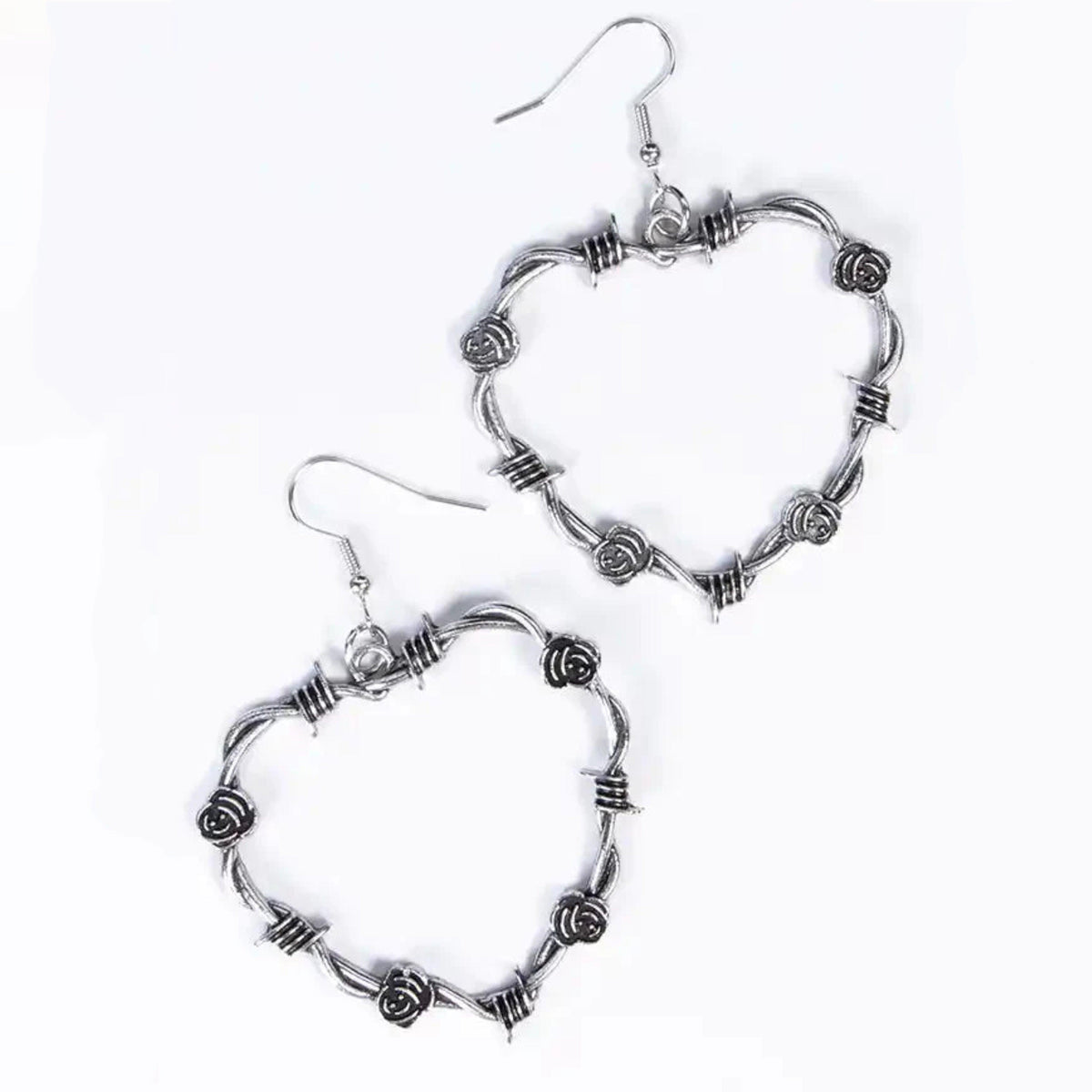 Rose Flower Thorn Earrings - zuzumia