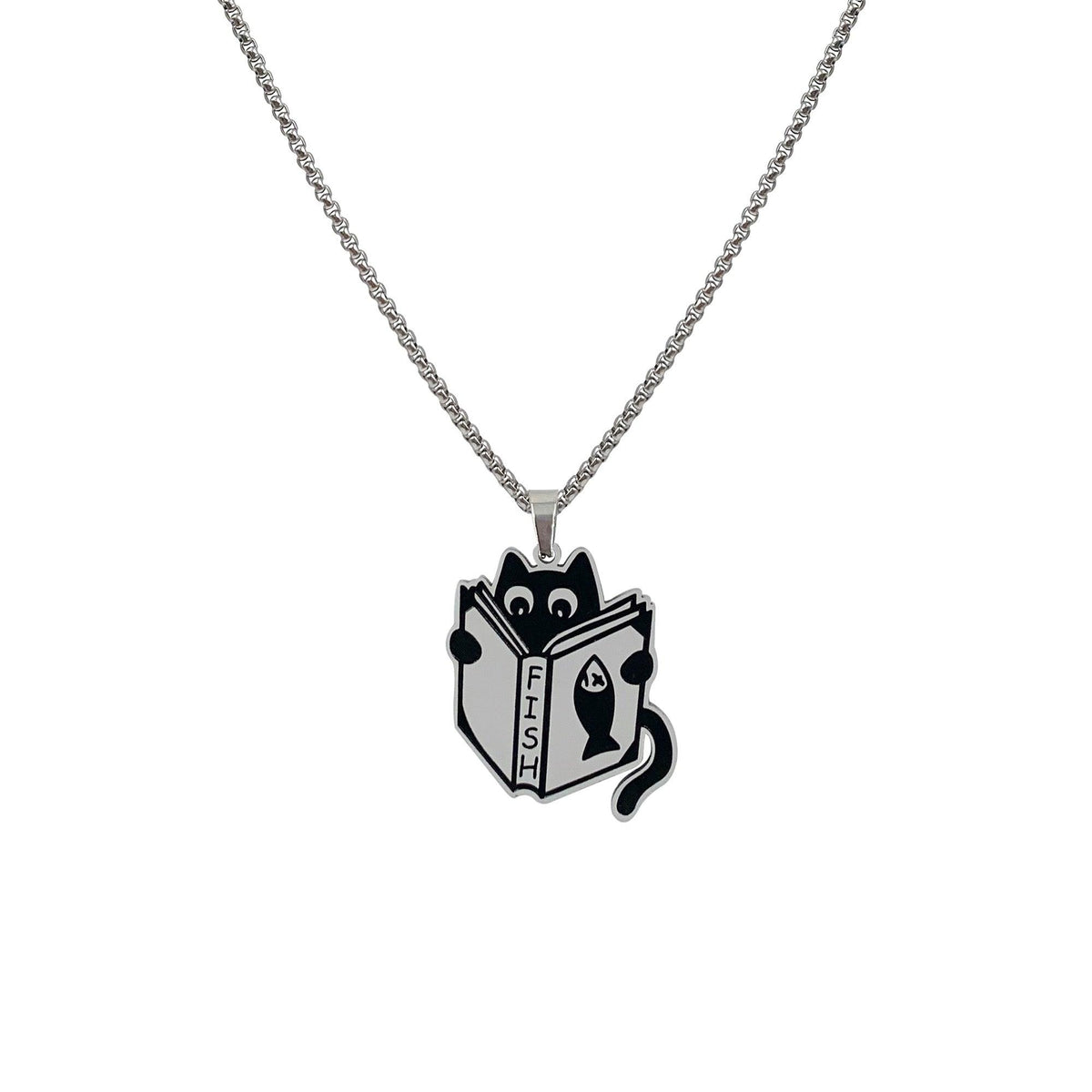 Funny Black Cat Necklace - zuzumia